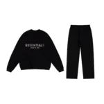 Black Essentials Tracksuit Pullover